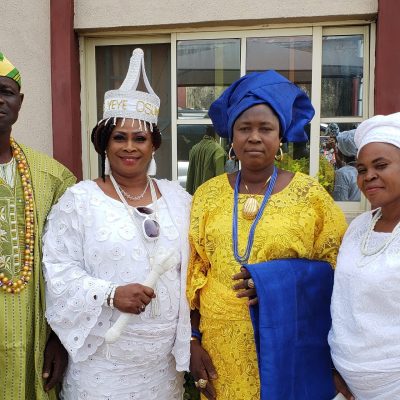 Yeye Osun of Modakeke with Yeye Amuludun of Odeomu and lyalaje ojubo